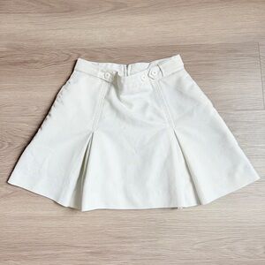 Vintage Tail White Tennis Skirt Made in USA Pleated Athletic Skirt